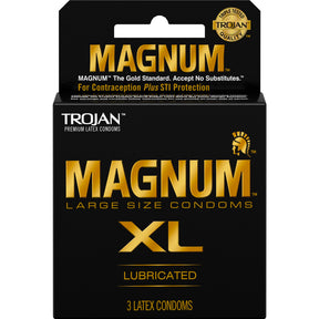 Paradise Marketing Trojan Magnum XL Condoms — 3 Pack - TJ02015