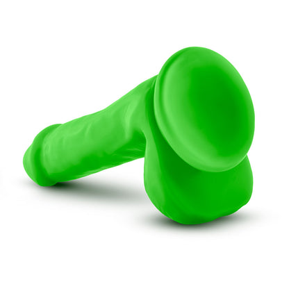 Neo - 6 Inch Dual Density Cock with Balls - Neon Green by Blush