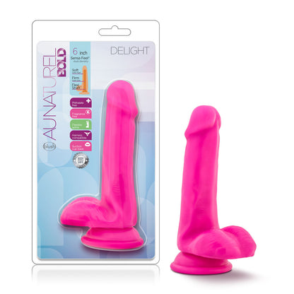 Au Natural - Bold - Delight - 6 Inch Dildo - Pink by Blush