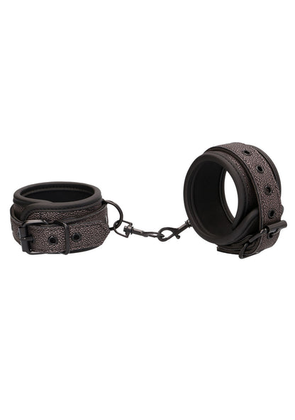 Ouch - Elegant Ankle Cuffs - Titanium Grey by Shots