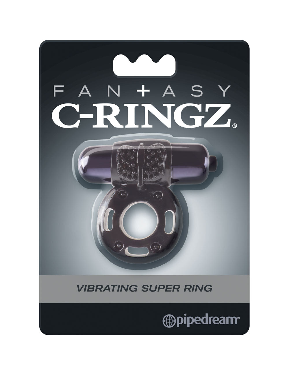 Fantasy C-Ringz Vibrating Super Ring Black by Pipedream