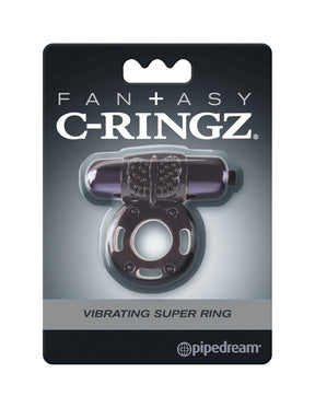 Fantasy C-Ringz Vibrating Super Ring Black by Pipedream