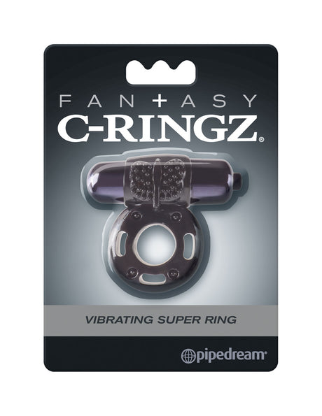 Fantasy C-Ringz Vibrating Super Ring Black by Pipedream