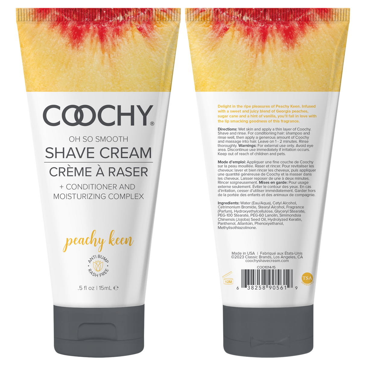 Coochy Peachy Keen Shave Cream — 0.5 fl oz (15 mL) - HP1061