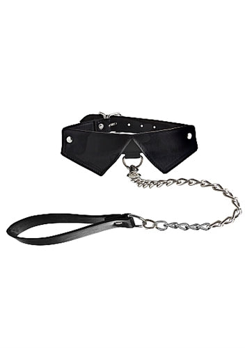 "Exclusive Collar With Leash - Black OU-OU145BLK"