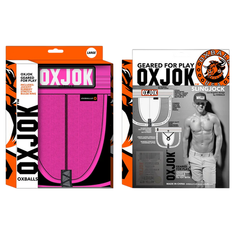 OXBALLS Slingjock Slider-Strap Jock — Pink Sky, XX-Large - OX4739