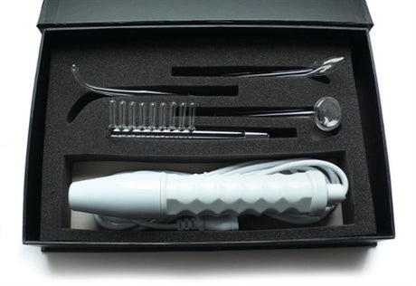 Kinklab Neon Wand Electrosex Kit — White Handle, Red Electrode - KL-933