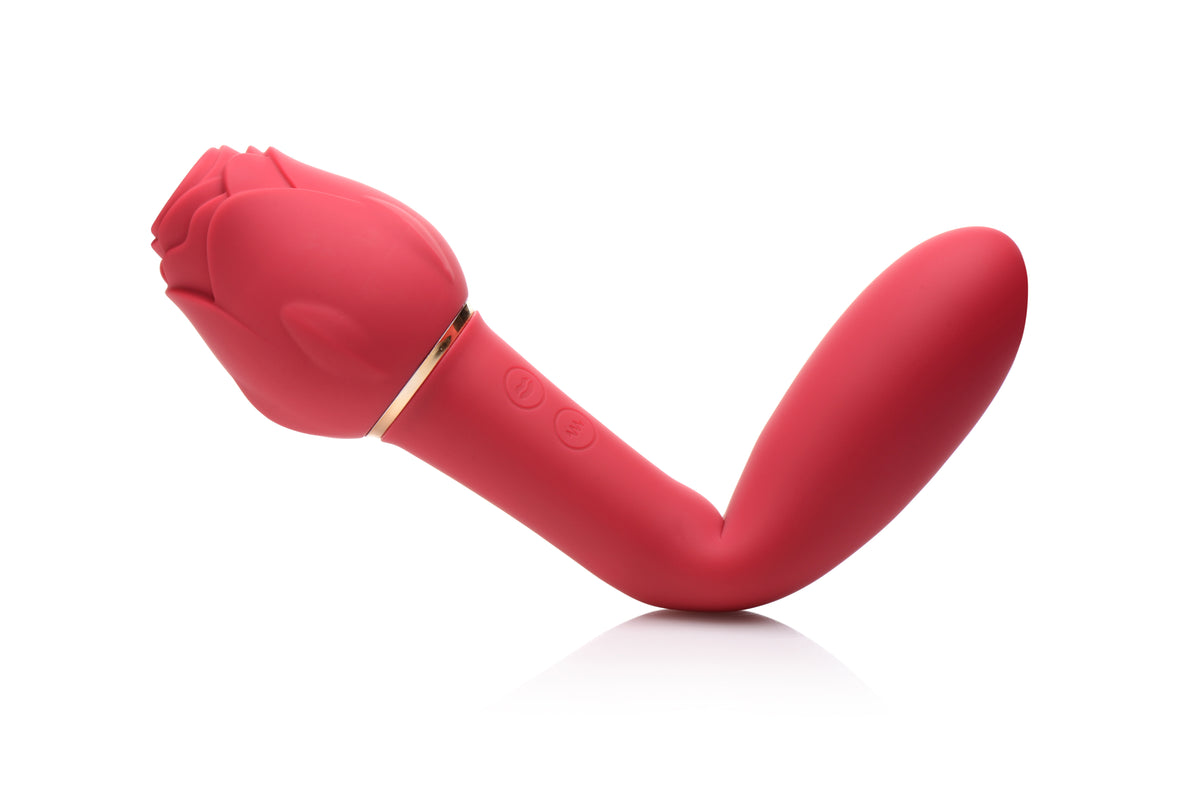 Bloomgasm - Sweet Heart Rose 5x Suction Rose and 10x Vibrator - Pink