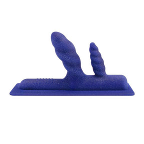 The Cowgirl Two-Nicorn Textured Double Penetration Attachment - TC9833