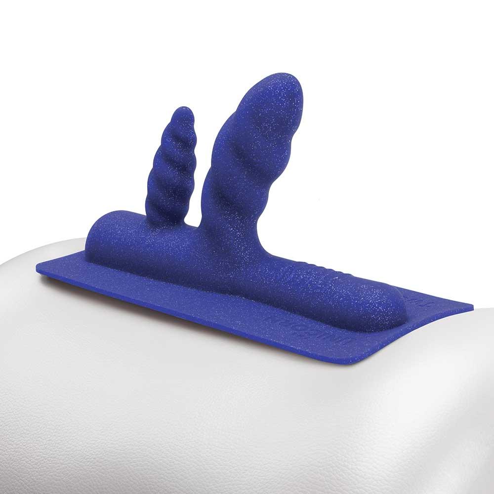 The Cowgirl Two-Nicorn Textured Double Penetration Attachment - TC9833