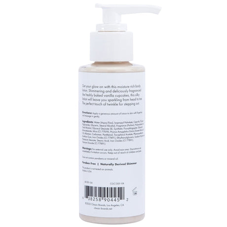 CG GLOW Gold Shimmer Lotion — Vanilla Cupcake, 4 oz (118 mL) - CGC1301-04