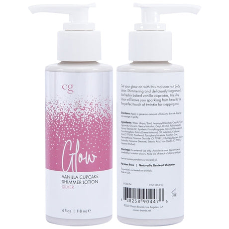 CG GLOW Silver Shimmer Body Lotion, Silver — 4 oz - CG724