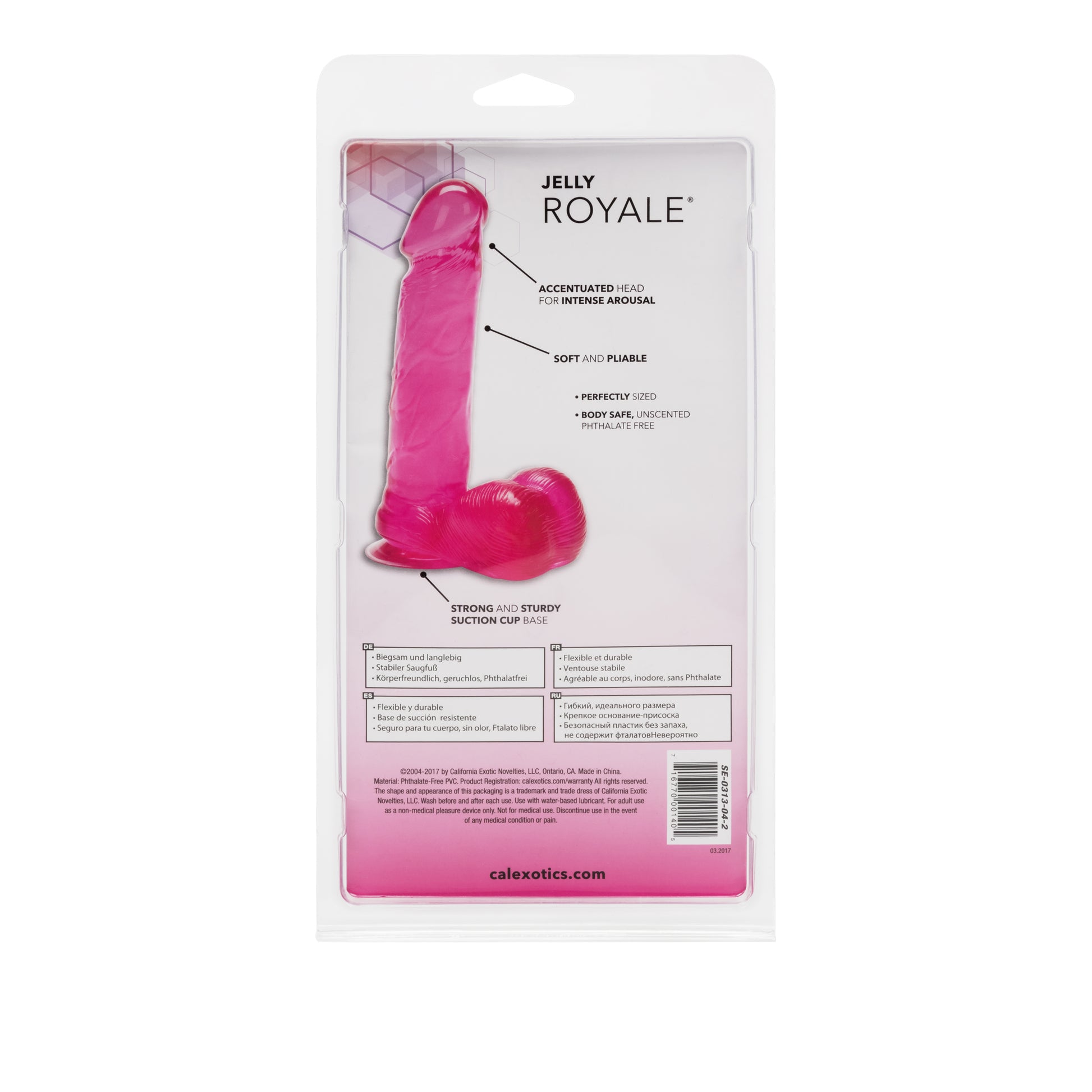 Jelly Royale - 6 Inch -Pink by CalExotics