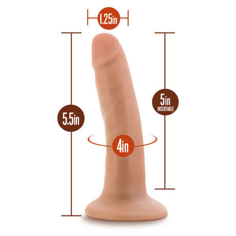 Blush Dr. Skin 5.5-Inch Vanilla Dildo with Suction Cup - BL-14503