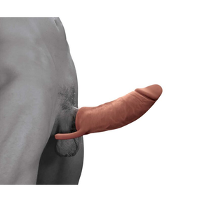 Nasstoys Great Extender 2-in-1 8.3in Extender & Masturbator, Brown - NW3347