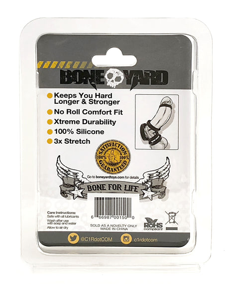 Rascal Boneyard Silicone Ring — 50mm, Black - BY-0150