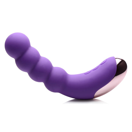 Gossip 50X Silicone Beaded G-Spot Vibrator, Purple, 9 in - 653078941791
