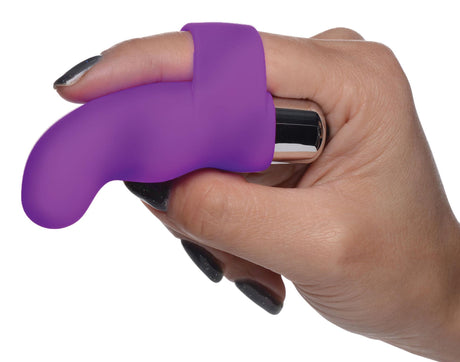 Gossip G-Thrill Silicone Finger Vibe, Violet — 3.3 in - 653078941968