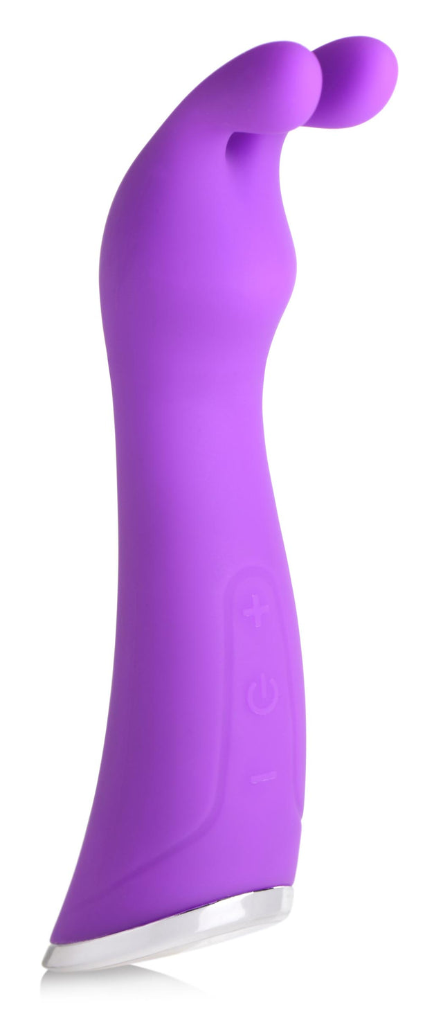 Gossip Zippy Silicone Rabbit Vibrator, 6.3 in Purple - 653078942149