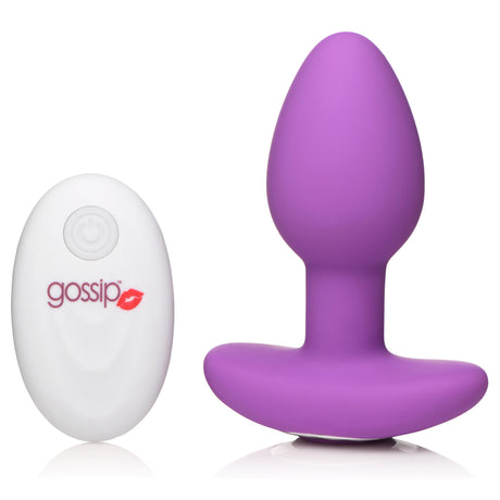 Gossip Pop Rocker Rechargeable Vibrating Butt Plug — Violet - 653078943115