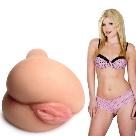 Mistress Taylor Juicy Wet-Look Sidesaddle Masturbator — Light - 653078943078