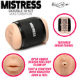Mistress Double Shot Dual-Ended Mouth & Anal Stroker — Light - 653078943122
