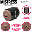 Mistress Double Shot Anal & Oral Stroker — Dark (TPE) - 653078943146