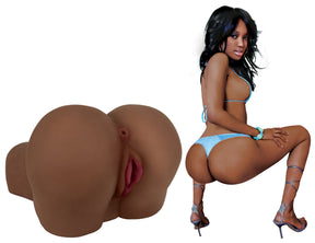 Mistress Paris Doggie Style TPR Masturbator — Brown, 6.5 × 6.75 × 5 in - CN-07-0806-11