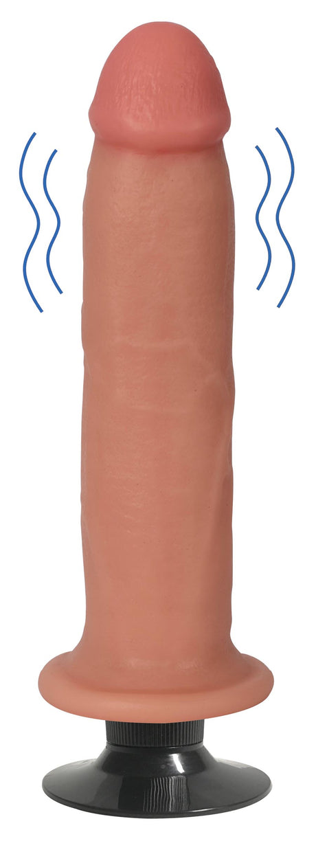 Jock 8 Inch Vibrating Dildo with Suction Cup (Light) - 653078940046