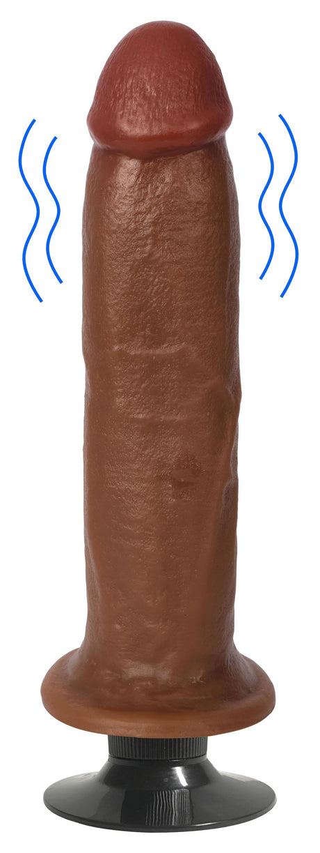 Jock Medium Vibrating Dildo — 8-Inch, PVC with Suction Cup - 653078940732