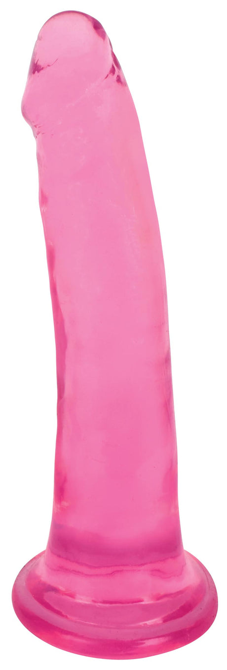 Lollicock 8 Inch Slim Stick Dildo — Cherry Ice (PVC) - 643380985682