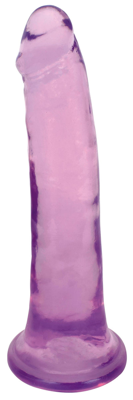 Thinz 8-Inch Slim Dildo — Black, 7.5in Insertable, 2in Diameter - 653078944327