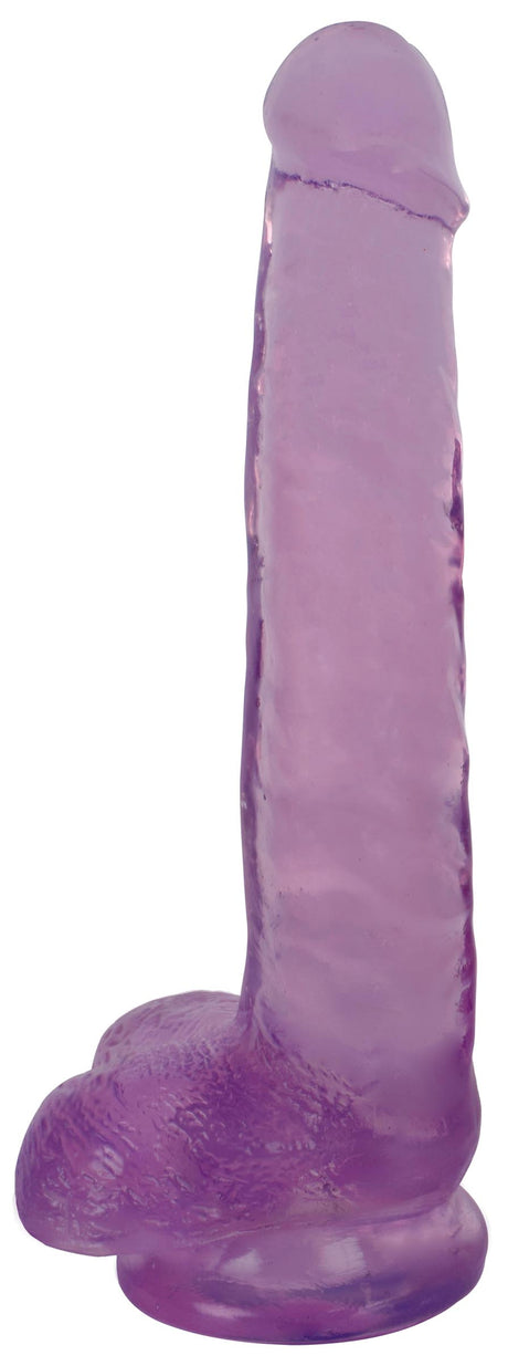 Lollicock 8 Inch Slim Stick Dildo with Balls — Grape Ice - CN-14-0518-51