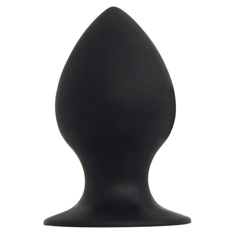 Rooster Daddy-O Silicone Anal Plug — Large, Black - 642610429156