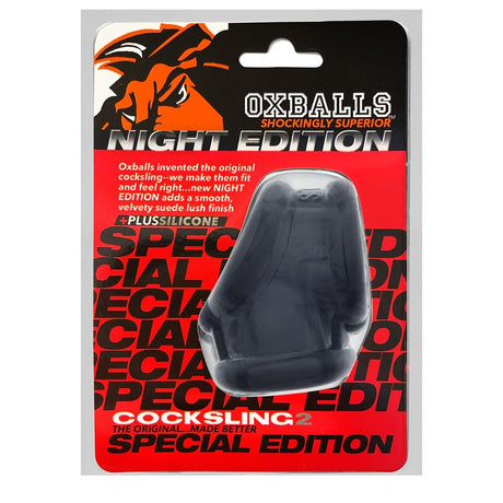 OXBALLS COCKSLING-2 PLUS+SILICONE Sling — Night, SuperFLEXtpr - OX-1013-NGT