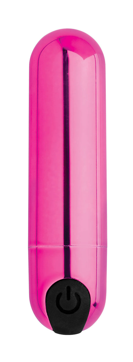 XR Brands 10-Pack Metallic Rechargeable Bullet Vibrators — Pink - BNG-AG656-PNK