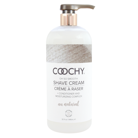 Coochy Au Natural Shave Cream — Fragrance-Free, 32 oz (946 mL) - HP1080
