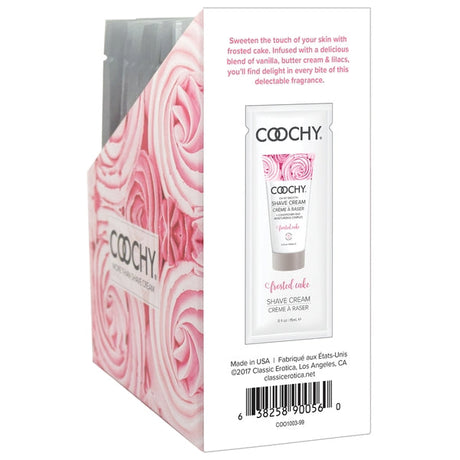 Coochy Frosted Cake Shave Cream — 15ml Sachets, 24 Pack - COO1003-99D