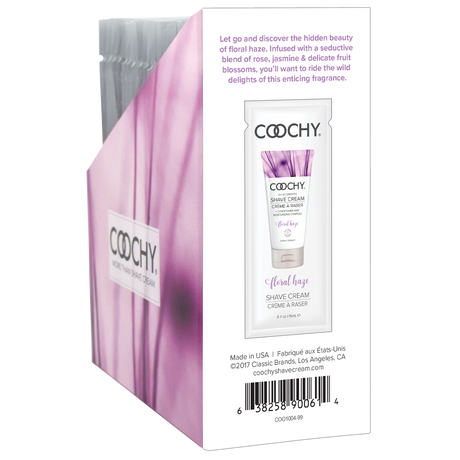 Coochy Shave Cream — Floral Haze, 24 x 15ml Foil Display - COO1004-99D