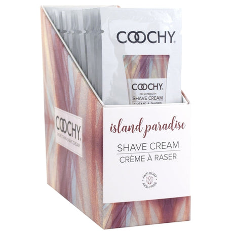 Coochy Island Paradise Shave Cream — 24pc x 15ml Foil Display - COO1005-99D