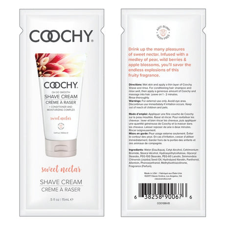 Coochy Sweet Nectar Shave Cream Foil 0.5 fl oz (15 mL) - HP1026