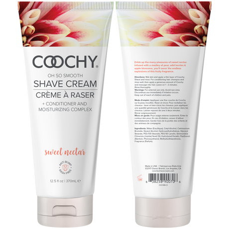 Coochy Sweet Nectar Shave Cream — 12.5 oz (370 mL) - COO1006-12