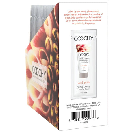 Coochy Sweet Nectar Shave Cream — 15 ml Foil Packs, 24 Count - COO1006-99D