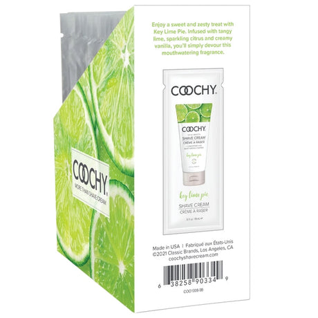 Coochy Oh So Smooth Shave Cream — Key Lime Pie, 24 Foil Packets - HP1038