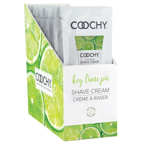 Coochy Oh So Smooth Shave Cream — Key Lime Pie, 24 Foil Packets - HP1038