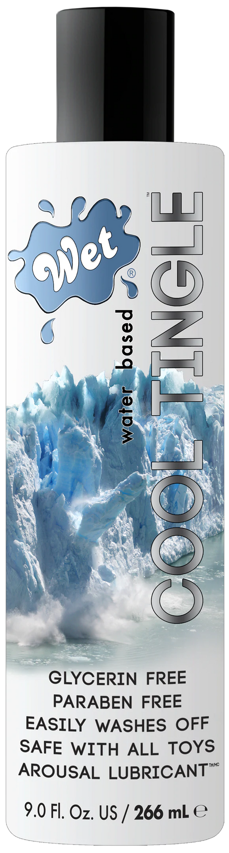 Wet Cool Tingle Water-Based Lubricant, 9 fl oz (148 mL) - WT709