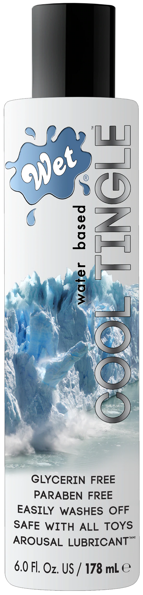 Wet Cool Tingle Water-Based Lubricant, 6 fl oz (178 mL) - WT706