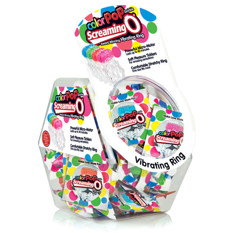 Screaming O ColorPop Quickie Vibrating Ring — 48-Pack - BWL-CP-SO-110D
