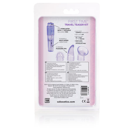 CalExotics First Time Travel Teaser Kit — Purple Pocket Massager - SE0004422