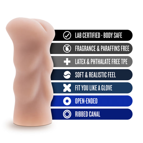 Blush X5 Men Anal Stroker — Palm-Sized, 5-Inch, Vanilla - BL-09523